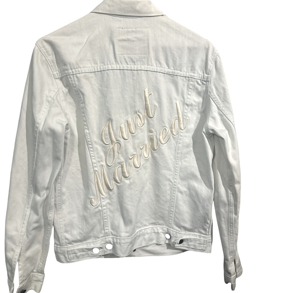 Levi Strauss & Co. Just Married White Denim Jacket